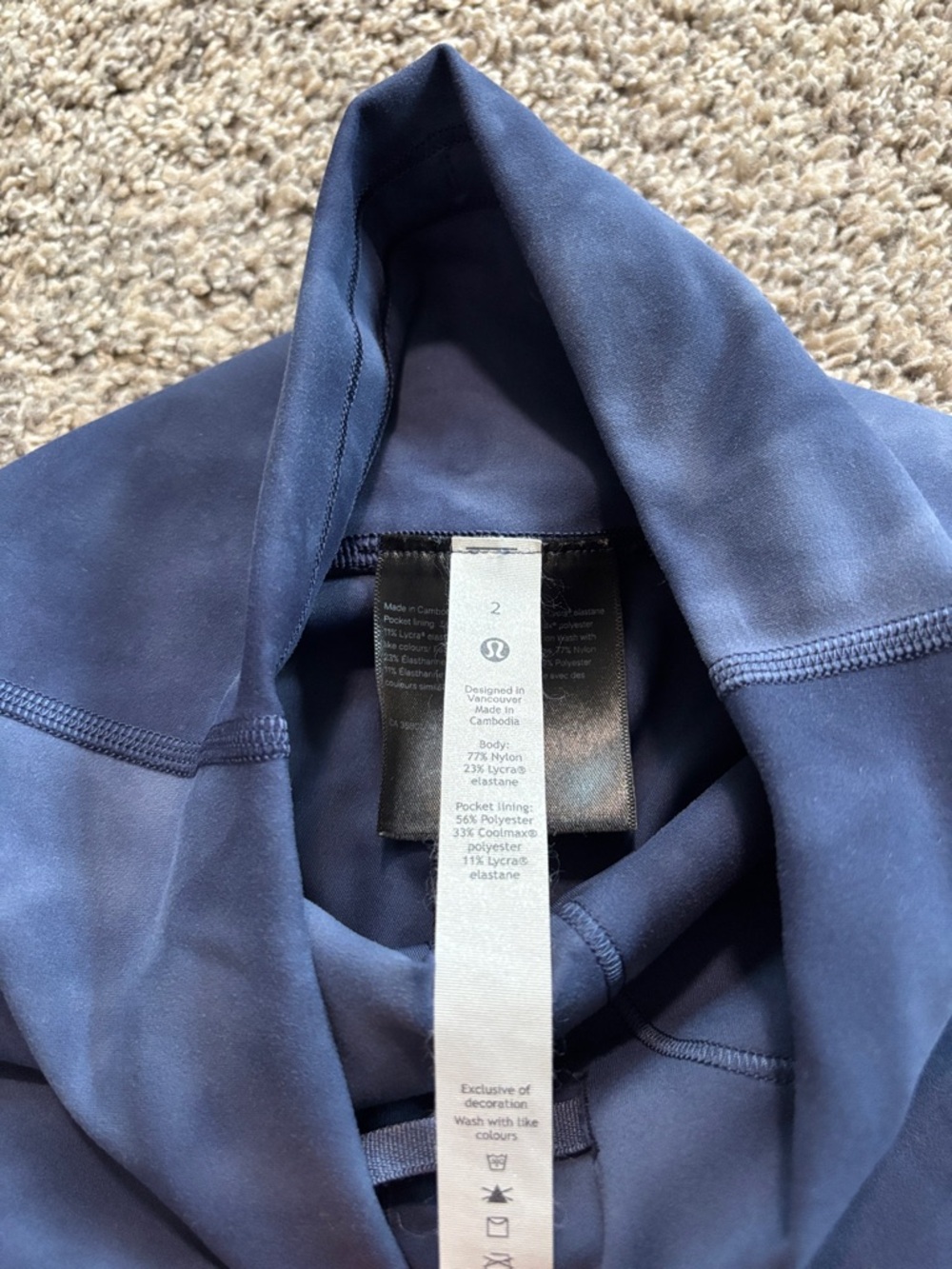 Lululemon Wunder Train Leggings size 2 - Picture 3 of 4